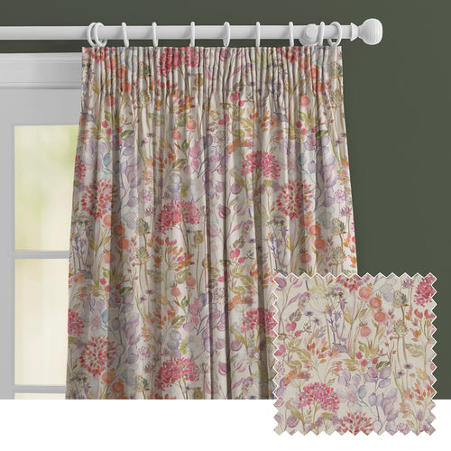 Floral Cream M2M - Hedgerow Printed Made to Measure Curtains Autumn Voyage Maison