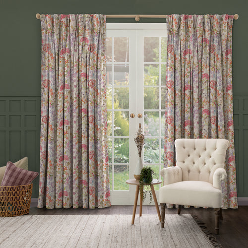 Floral Cream M2M - Hedgerow Printed Made to Measure Curtains Autumn Voyage Maison