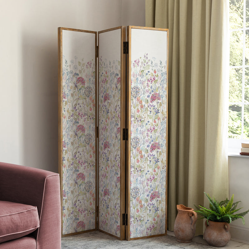 Floral Multi Furniture - Hedgerow  Solid Wood Room Divider White Voyage Maison