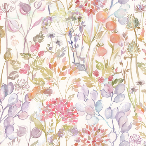 Floral Pink Wallpaper - Hedgerow  1.4m Wide Width Wallpaper (By The Metre) Autumn Voyage Maison