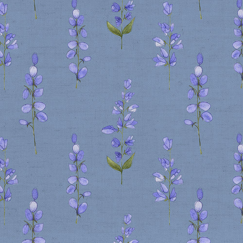 Samples - Helaine Fine Lawn Printed Fabric Sample Swatch Bluebell Voyage Maison