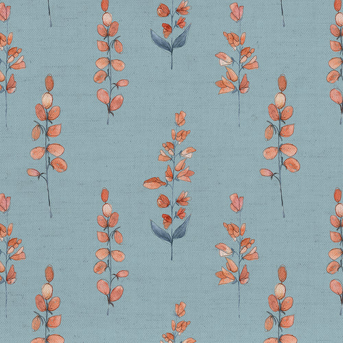  Samples - Helaine Fine Lawn Printed Fabric Sample Swatch Cornflower Voyage Maison