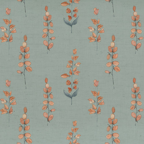 Floral Pink Fabric - Helaine Printed Cotton Fabric (By The Metre) Coral Voyage Maison