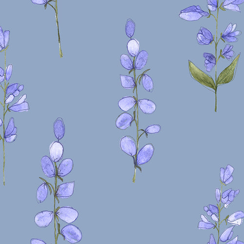  Samples - Helaine  Wallpaper Sample Bluebell Voyage Maison