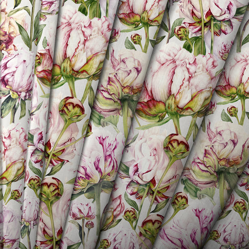 Floral Pink M2M - Heligan Printed Cotton Made to Measure Roman Blinds Fuchsia Voyage Maison