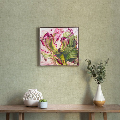 Floral Pink Wall Art - Heligan Fuchsia  Framed Canvas Stone Voyage Maison