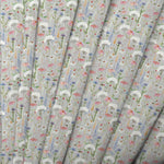 Hermione Printed Crafting Cotton Apparel Fabric (By The Metre) Silver
