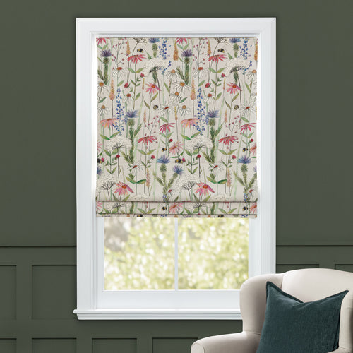 Hermione Printed Cotton Made to Measure Roman Blinds Natural