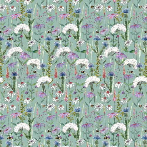 Floral Green M2M - Hermione Printed Cotton Made to Measure Roman Blinds Verde Voyage Maison