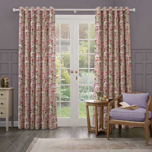 Floral Pink M2M - Hermione Printed Made to Measure Curtains Blush Voyage Maison