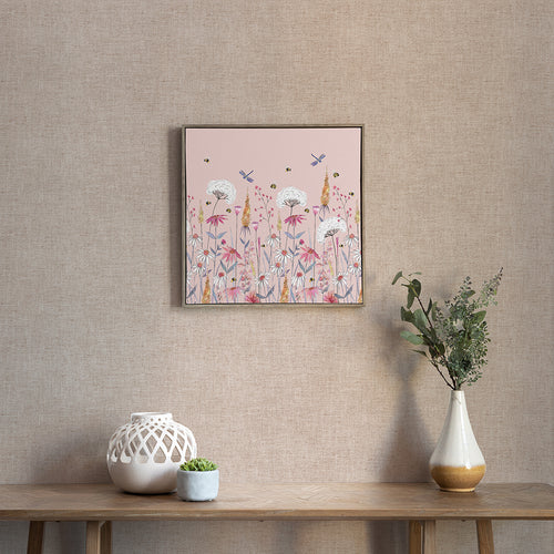 Floral Pink Wall Art - Hermione Blush  Framed Canvas Blush Voyage Maison