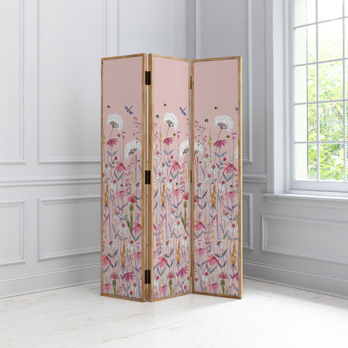 Floral Pink Furniture - Hermione Solid Wood Room Divider Blush Voyage Maison