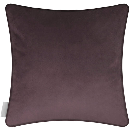 Damask Purple Cushions - Hettie Printed Piped Feather Filled Cushion Hyacinth Voyage Maison
