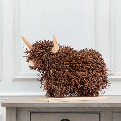 Brown Accessories - Hewie  Wooden Sculpture Brown Voyage Maison
