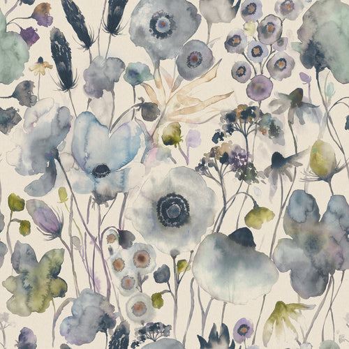 Samples - Hibbertia Linen Printed Fabric Sample Swatch Crocus Voyage Maison