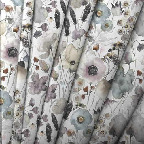 Floral Purple M2M - Hibbertia Printed Cotton Made to Measure Roman Blinds Haze/Cream Voyage Maison