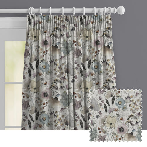 Floral Cream M2M - Hibbertia Linen Printed Made to Measure Curtains Haze Voyage Maison