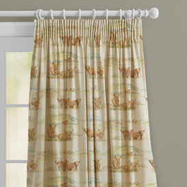 Voyage Maison Highland Cattle Printed Made to Measure Curtains