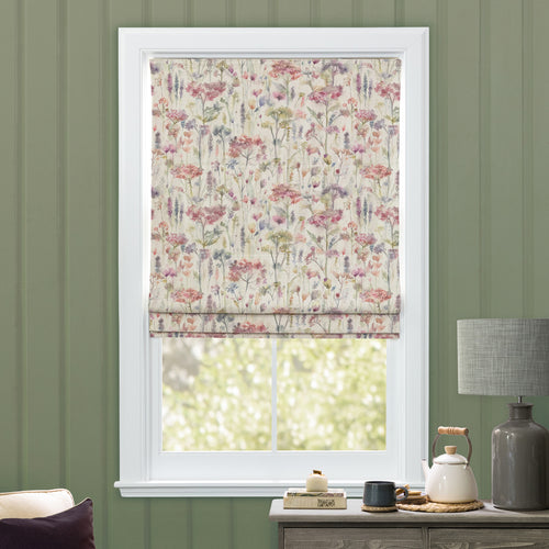 Hinton Printed Cotton Made to Measure Roman Blinds Natural