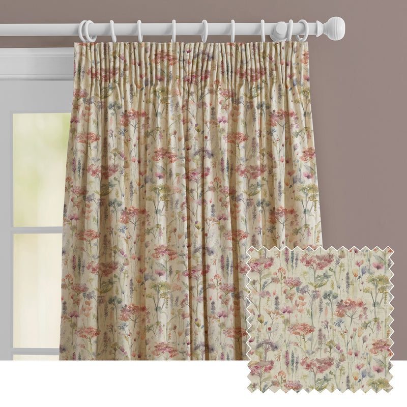 Floral Cream M2M - Hinton Printed Made to Measure Curtains Linen Voyage Maison