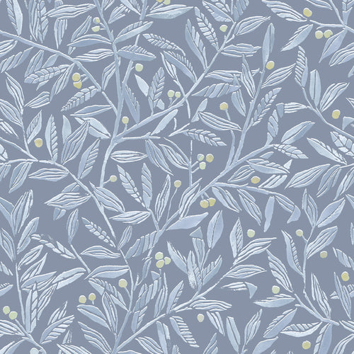  Samples - Holcombe  Wallpaper Sample Indigo Voyage Maison