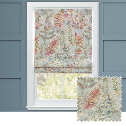 Floral Red M2M - Honister Printed Cotton Made to Measure Roman Blinds Russett Voyage Maison