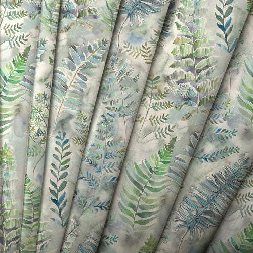 Floral Blue M2M - Honister Printed Made to Measure Curtains Teal Voyage Maison