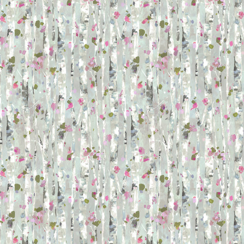 Floral Pink Fabric - Hope Ecru Printed Cotton Fabric (By The Metre) Peony Voyage Maison