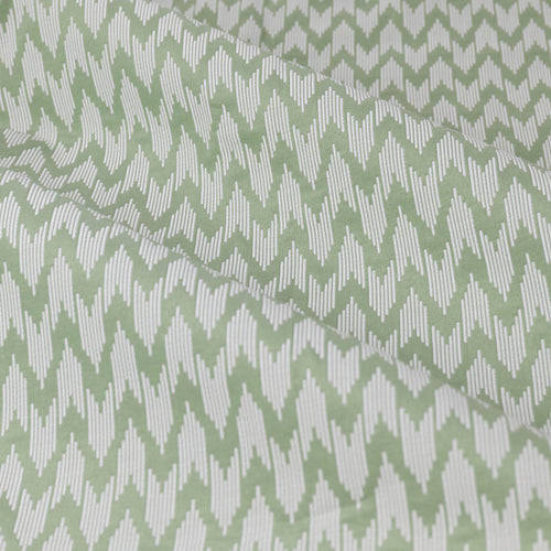  Green Curtains - Hutton Jacquard Pencil Pleat Curtains Sage Sanderson