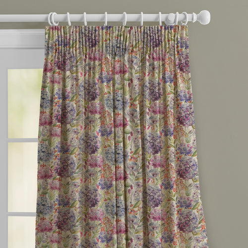 Floral Cream M2M - Hydrangea Printed Made to Measure Curtains Linen Voyage Maison