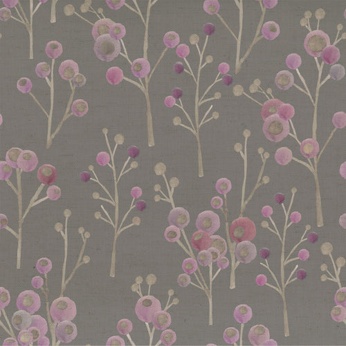 Voyage Maison Ichiyo Blossom Printed Cotton Fabric Remnant in Violet