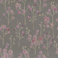  Samples - Ichiyo Blossom Printed Fabric Sample Swatch Violet Voyage Maison