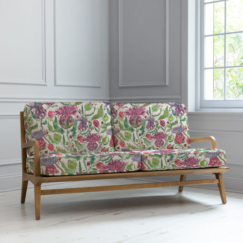 Floral Green Furniture - Idris Fairytale Bristles 2-Seater Sofa Chair Damson Voyage Maison