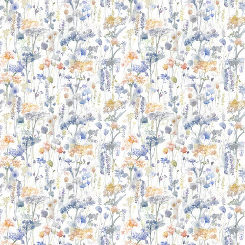 Floral Blue Fabric - Ilinizas Printed Cotton Fabric (By The Metre) Clementine Voyage Maison