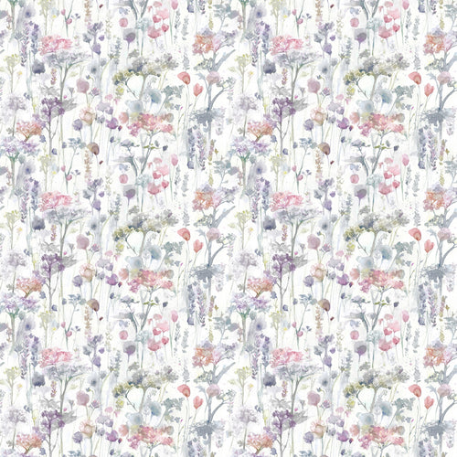 Floral Pink Fabric - Ilinizas Printed Cotton Fabric (By The Metre) Coral Natural Voyage Maison
