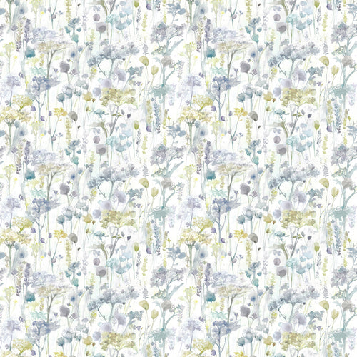 Floral Yellow Fabric - Ilinizas Printed Cotton Fabric (By The Metre) Lemon Natural Voyage Maison