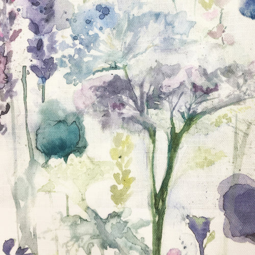 Floral Purple Fabric - Ilinizas Printed Cotton Fabric (By The Metre) Violet Voyage Maison