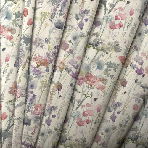 Floral Pink M2M - Ilinizas Printed Cotton Made to Measure Roman Blinds Coral Natural Voyage Maison