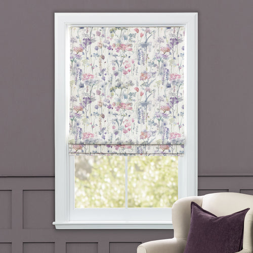 Floral Pink M2M - Ilinizas Printed Cotton Made to Measure Roman Blinds Coral Voyage Maison