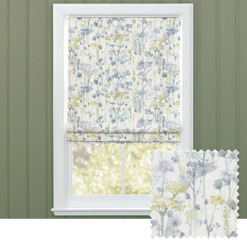 Floral Yellow M2M - Ilinizas Printed Cotton Made to Measure Roman Blinds Lemon Voyage Maison
