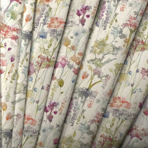 Floral Pink M2M - Ilinizas Printed Cotton Made to Measure Roman Blinds Poppy Natural Voyage Maison