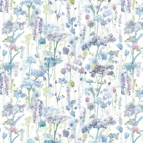 Floral Purple M2M - Ilinizas Printed Cotton Made to Measure Roman Blinds Default Voyage Maison