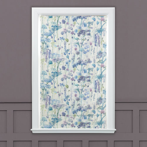 Floral Purple M2M - Ilinizas Printed Cotton Made to Measure Roman Blinds Default Voyage Maison