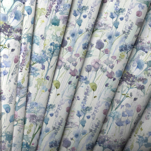 Floral Purple M2M - Ilinizas Printed Cotton Made to Measure Roman Blinds Default Voyage Maison