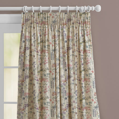 Floral Cream M2M - Ilinizas Printed Made to Measure Curtains Coral Natural Voyage Maison
