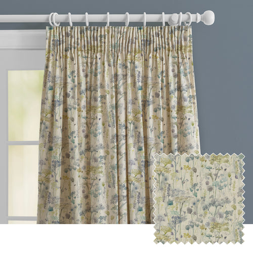 Floral Cream M2M - Ilinizas Printed Made to Measure Curtains Lemon Natural Voyage Maison