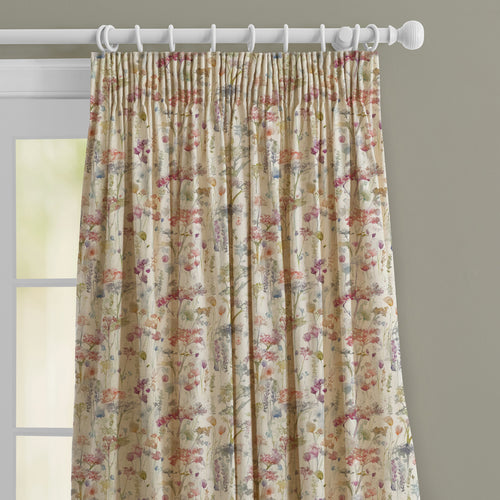 Floral Cream M2M - Ilinizas Printed Made to Measure Curtains Poppy Natural Voyage Maison