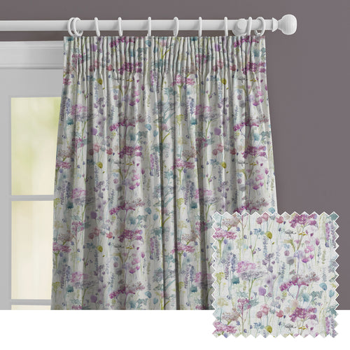 Floral Cream M2M - Ilinizas Printed Made to Measure Curtains Summer Voyage Maison