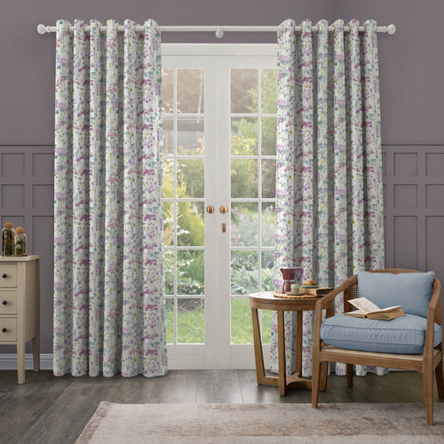 Floral Cream M2M - Ilinizas Printed Made to Measure Curtains Summer Voyage Maison