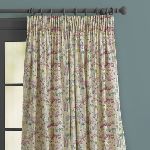 Floral Cream M2M - Ilinizas Printed Made to Measure Curtains Summer Natural Voyage Maison